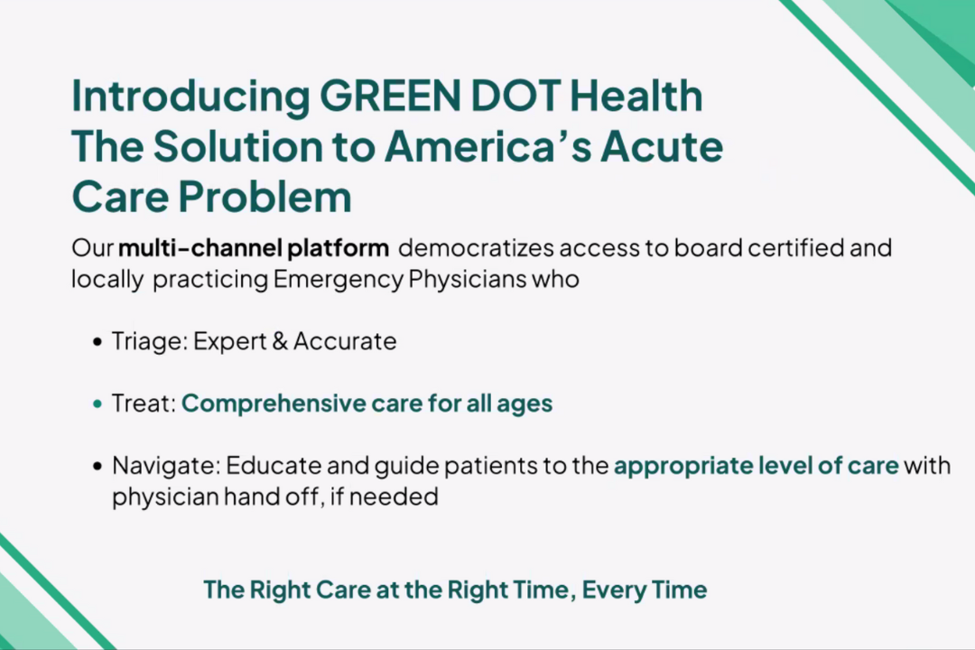 GREEN DOT Health and HealthTek DAO Healthcare Entrepreneur Meetup