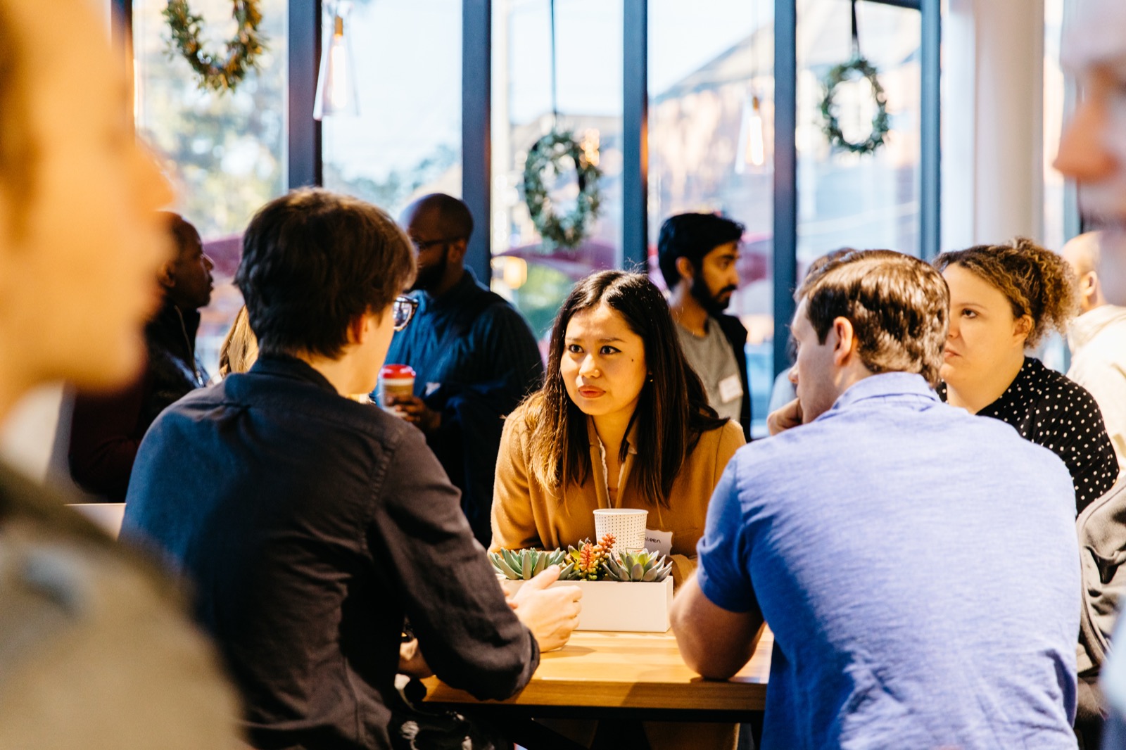 Jewel speaking at the meetup