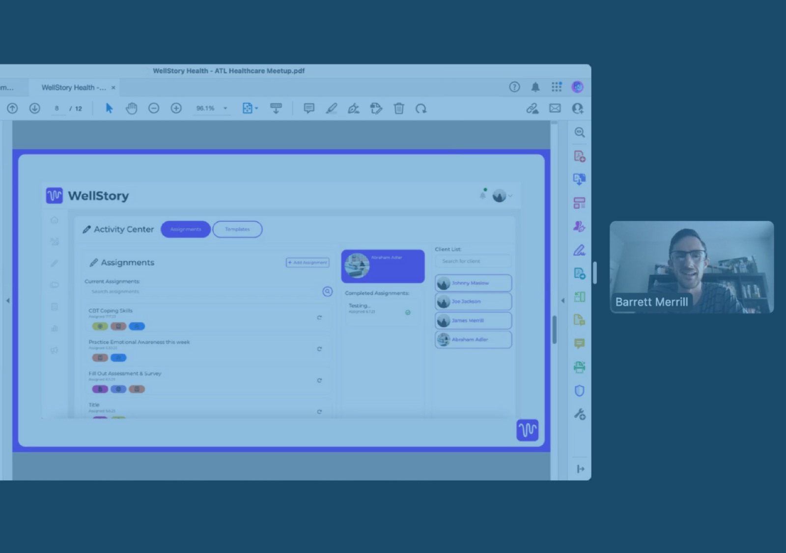 WellStory presentation