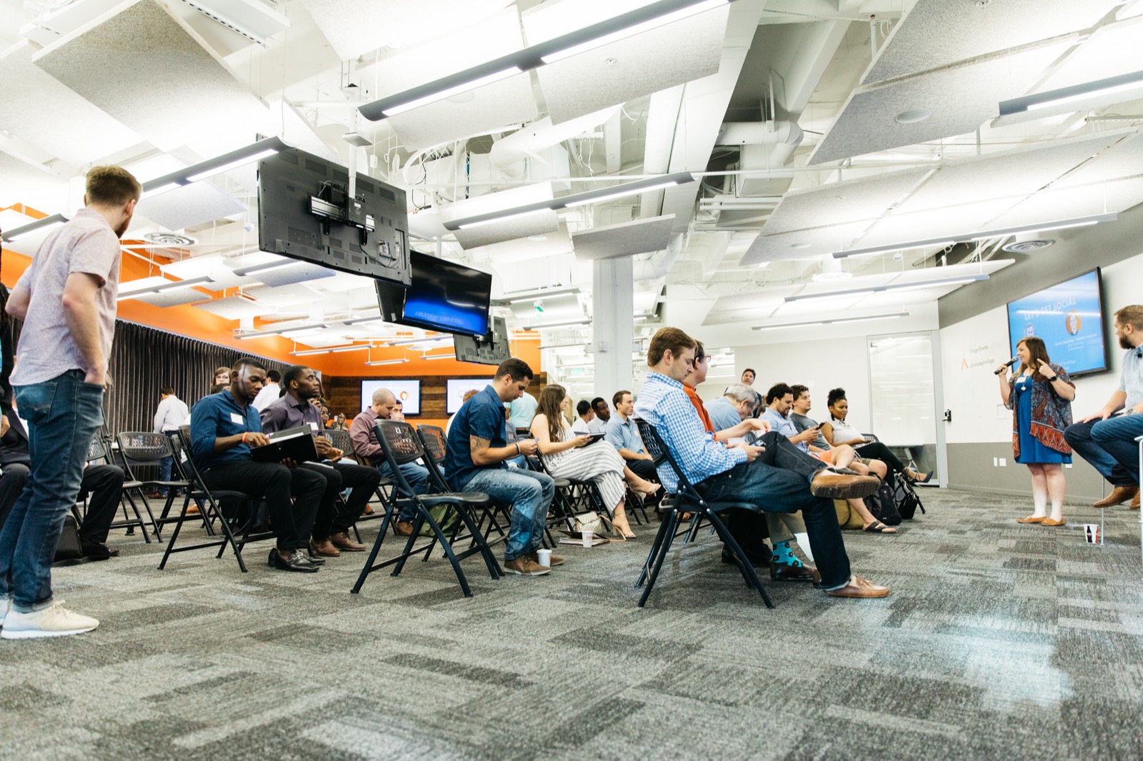 Audience at meetup