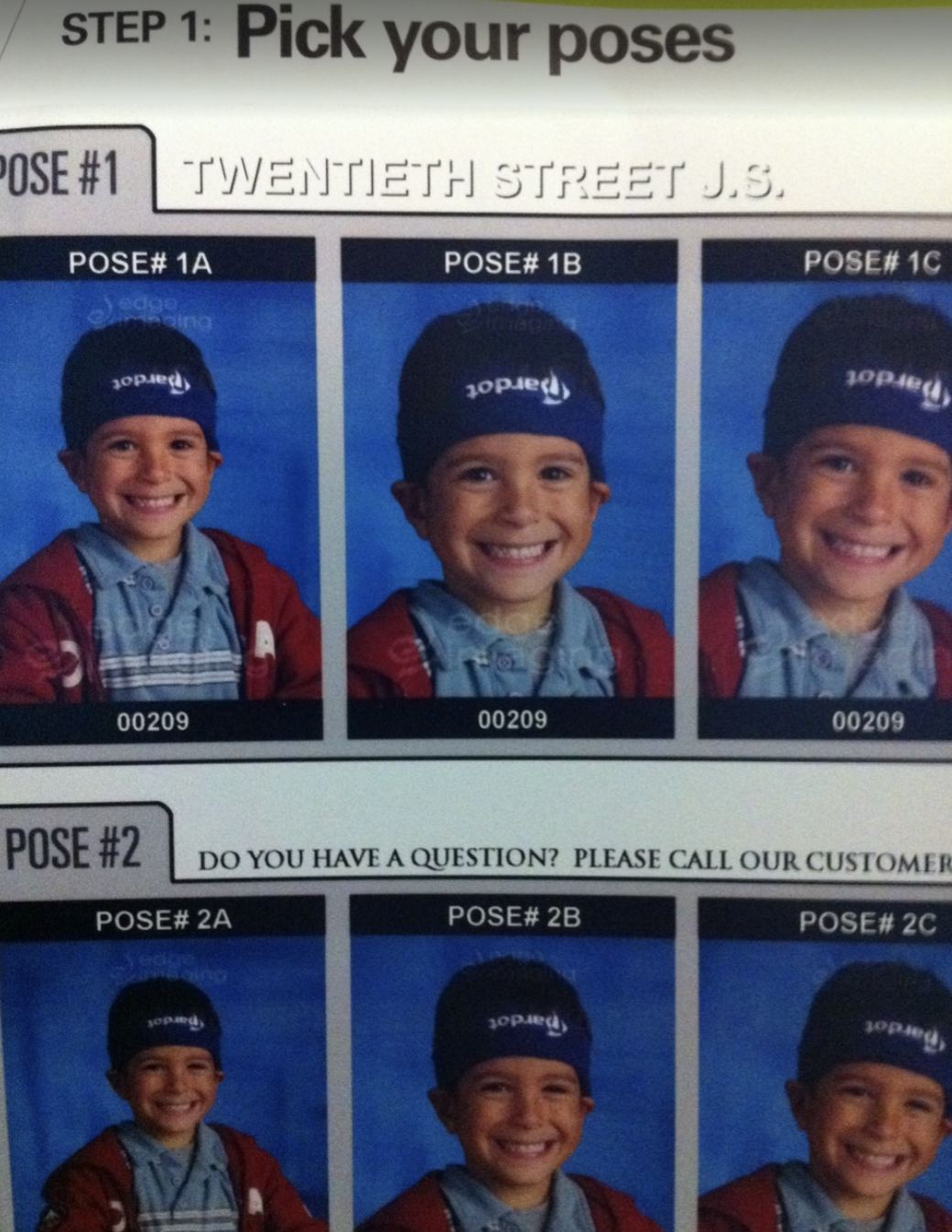 When your swag is so good, a customer’s kid sneaks it into their school photo